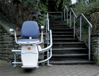 Custom curve stair lift in Suffolk County